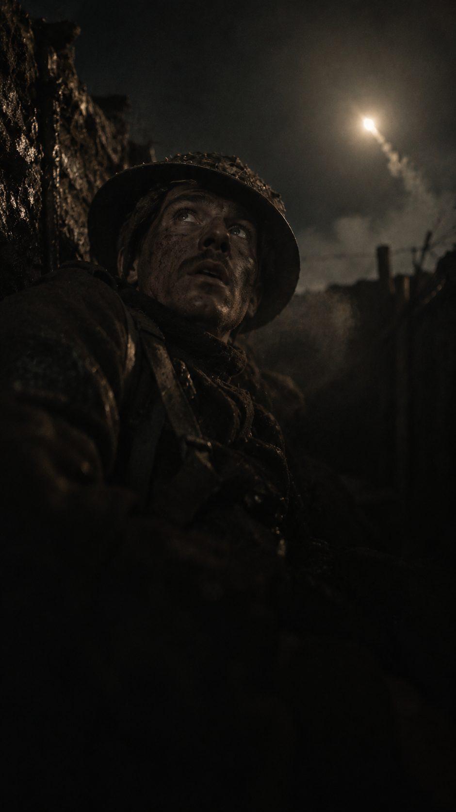 Trench Light — A night watch, told in the dark between flares.